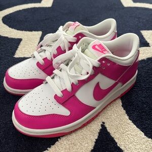 Nike Pink and White Sneakers